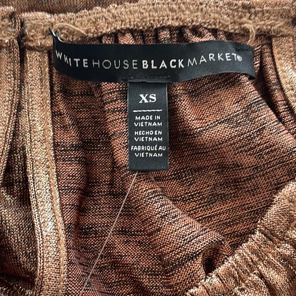 WHBM Metallic Copper  Banded Halter Top -XS - Picture 12 of 12